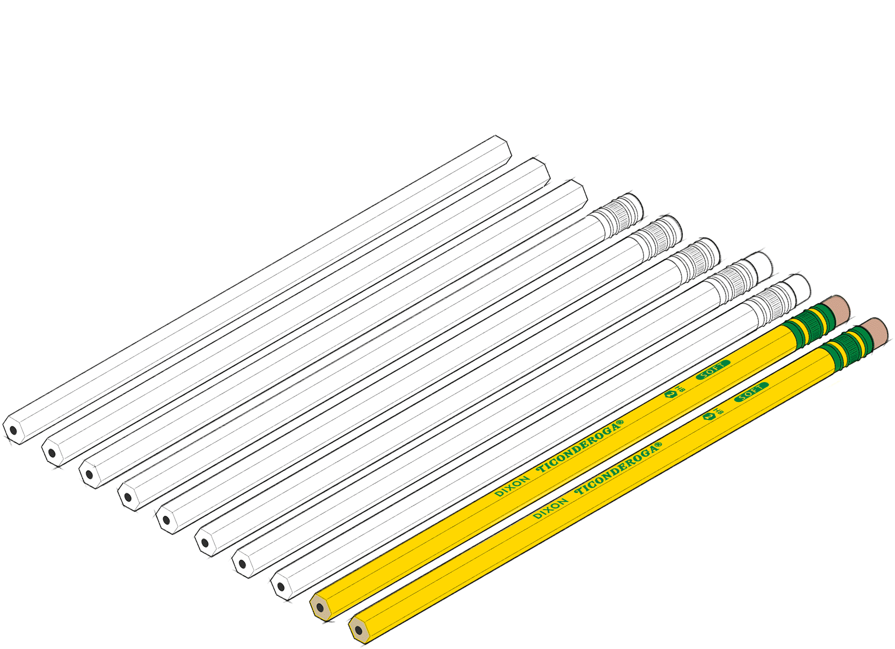 Making a pencil - step 4