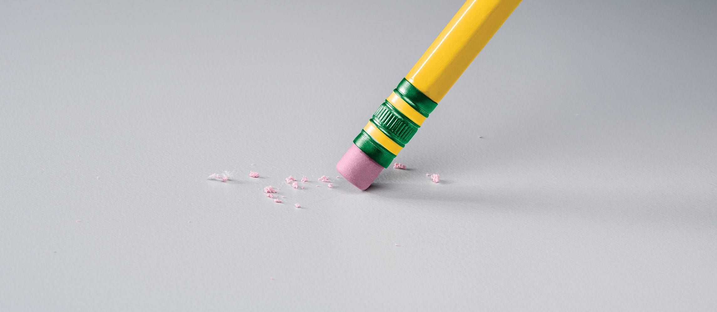 Eraser erasing on paper