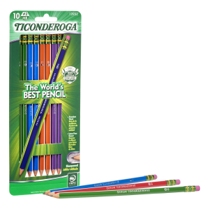 Dix13810 for sale online Ticonderoga Neon Wood Pencils 10pk Premium