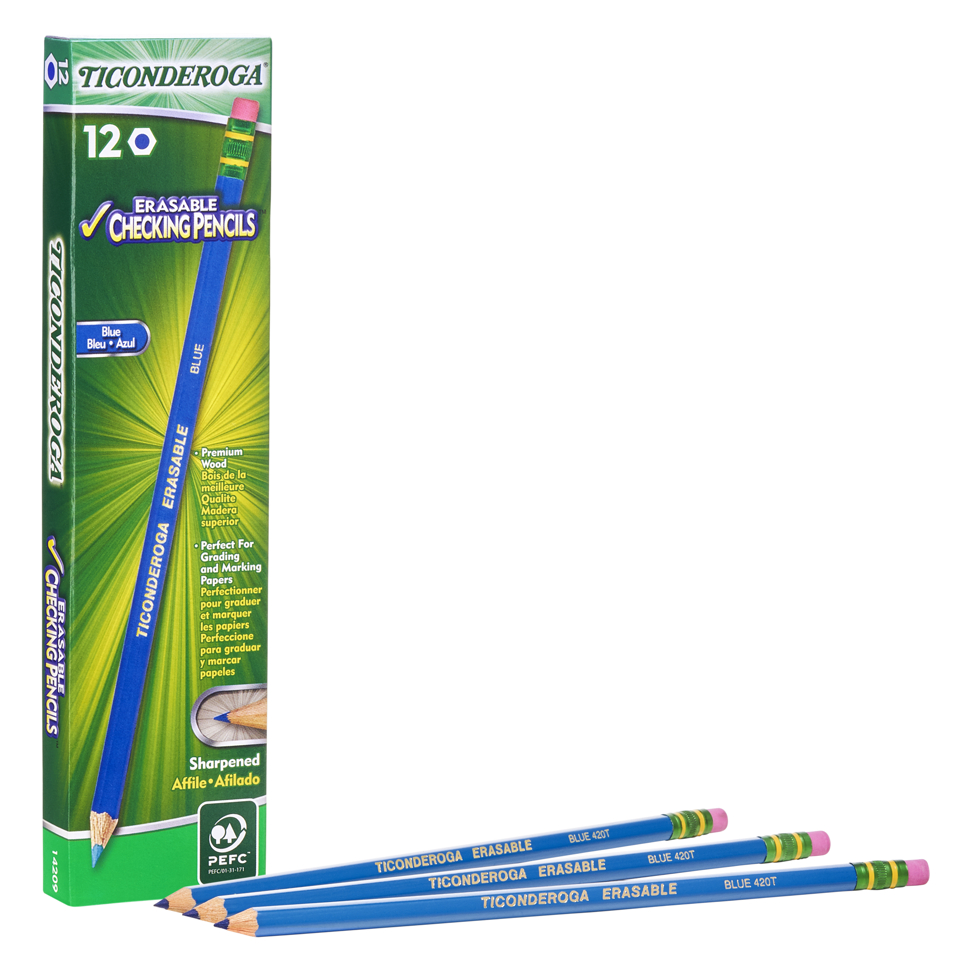 Dozen CME Lead/Barrel 2.6 mm Ticonderoga 14259 Ticonderoga Erasable Colored Pencils 