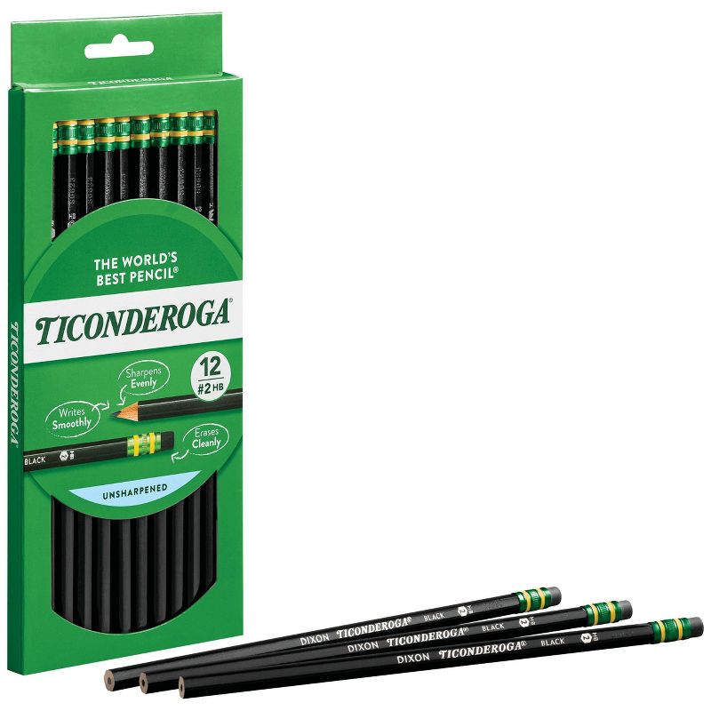 X39001-Ticonderoga -2 Wooden Pencils- 0-7mm- 12ct- 4 of 7