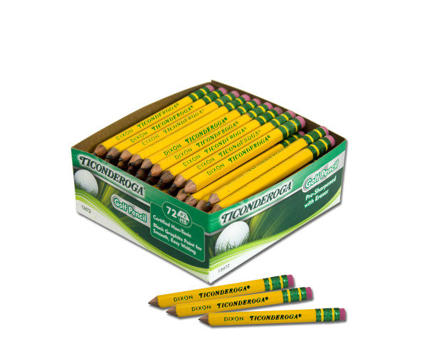 Pre-Sharpened with Eraser Pencils Yellow Wood-Cased #2 HB Soft 72-Pack 